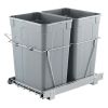 Double 35QTx2 Pullout Waste Container Under Cabinet Kitchen Trash Can Soft Close