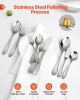 45-Piece Silverware Set Stainless Steel Cutlery Flatware Utensil Kitchen for 8