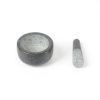 HAWOK Mini Mortar and Pestle Dia. 3.7 inch Set Black